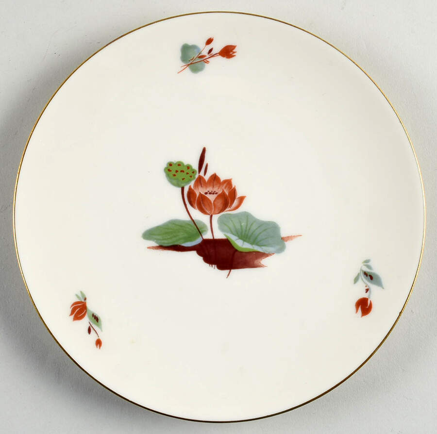 Lotus Saucer for Cream Soup Bowl by Castleton (USA)-1