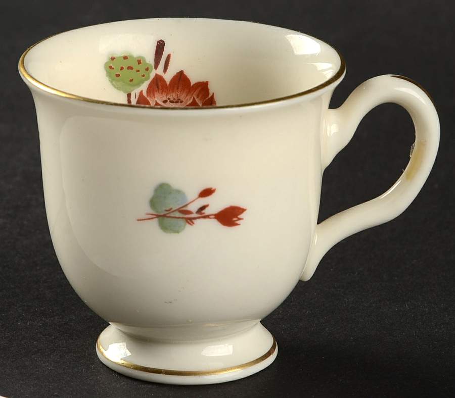 Lotus Footed Demitasse Cup by Castleton (USA)-1