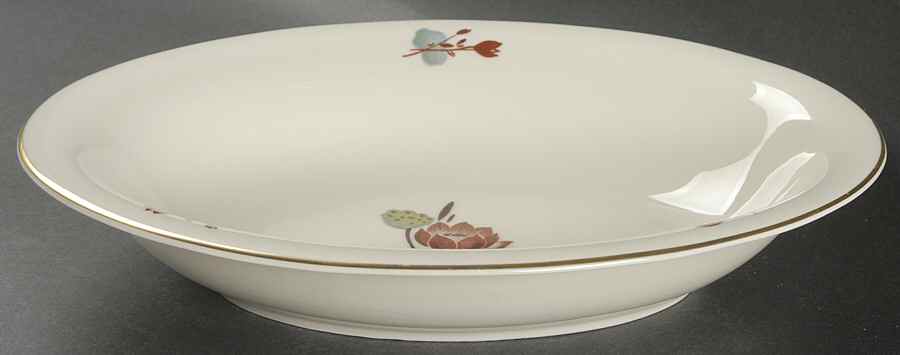 Lotus 11" Oval Vegetable Bowl by Castleton (USA)-1