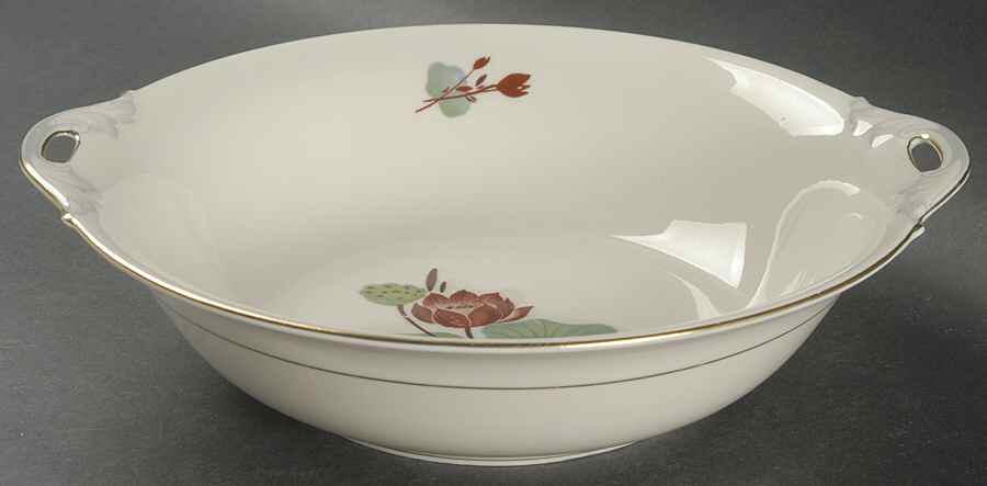 Lotus 9" Round Vegetable Bowl by Castleton (USA)-1
