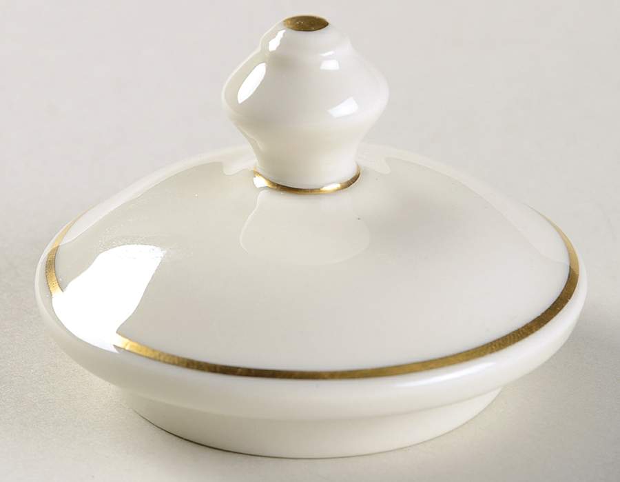 Lotus Lid for Sugar Bowl by Castleton (USA)-1