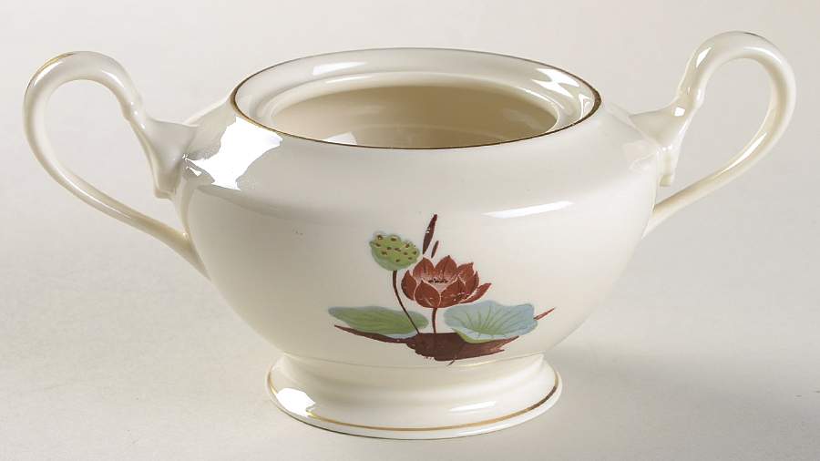 Lotus Sugar Bowl No Lid by Castleton (USA)-1