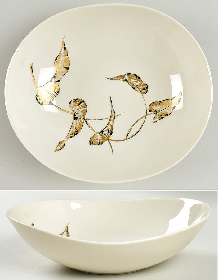 Lyana (Coupe Shape) 9" Oval Vegetable Bowl by Castleton (USA)-1