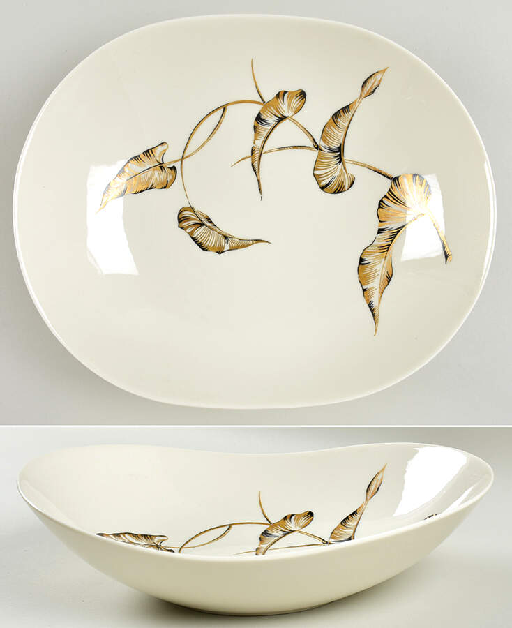 Lyana (Coupe Shape) 11" Oval Vegetable Bowl by Castleton (USA)-1