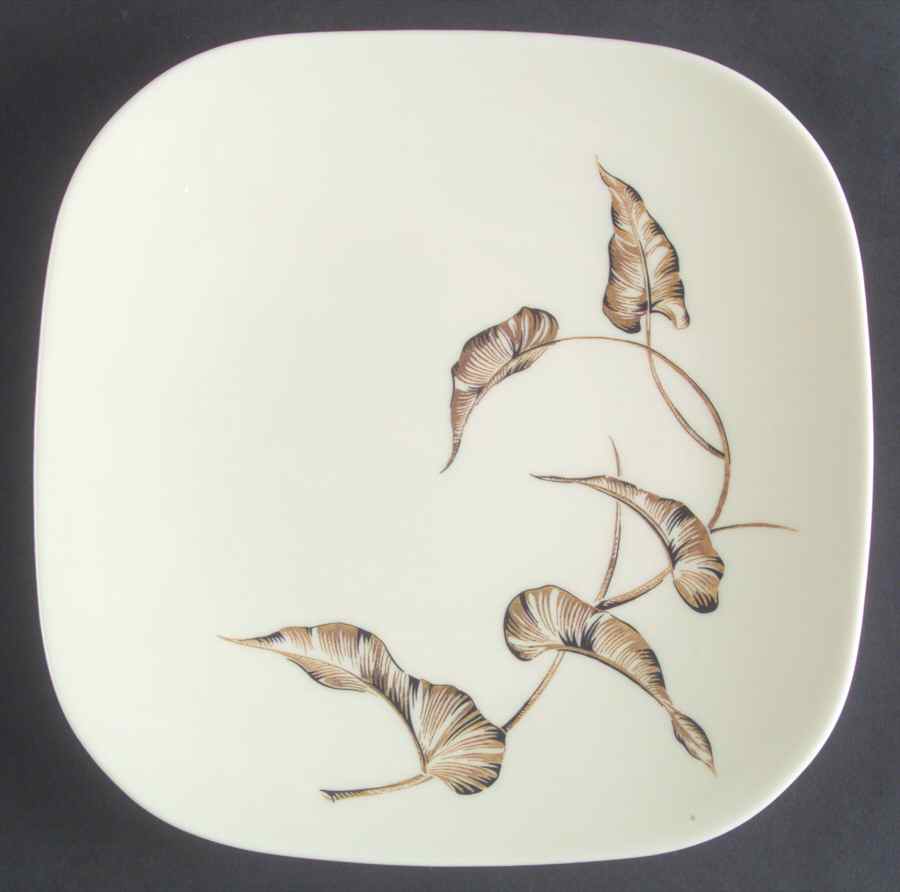 Lyana (Coupe Shape) Square Salad Plate by Castleton (USA)-1