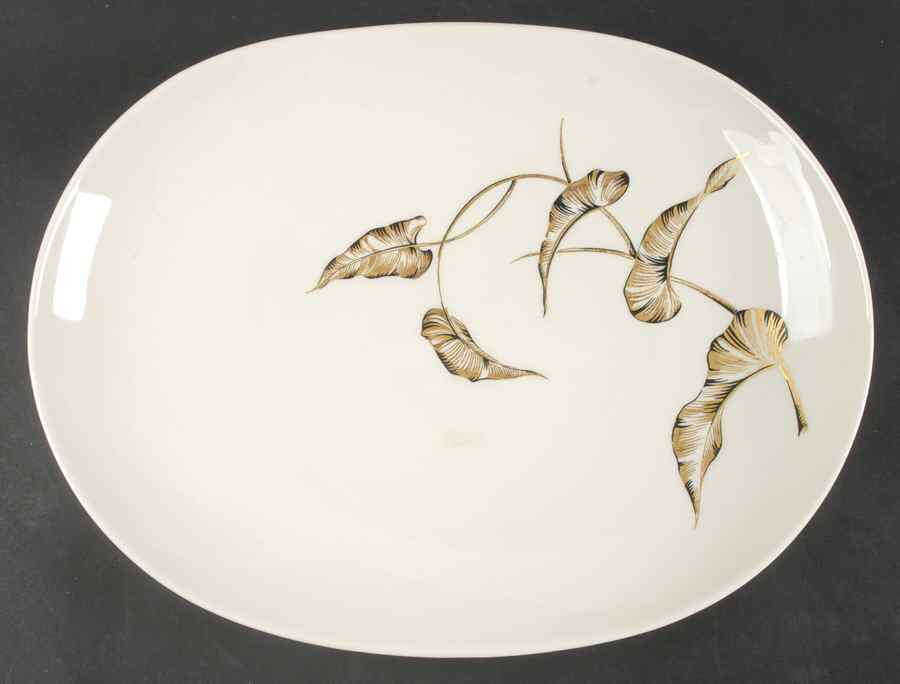 Lyana (Coupe Shape) 15" Oval Serving Platter by Castleton (USA)-1