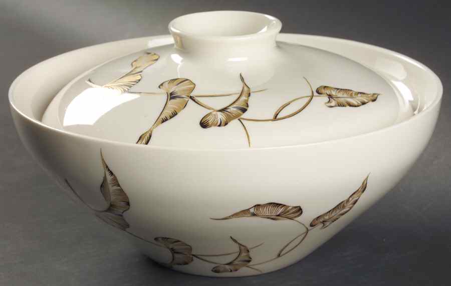 Lyana (Coupe Shape) Round Covered Vegetable by Castleton (USA)-1