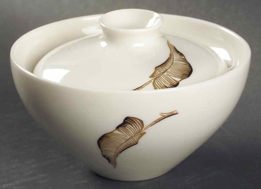 Lyana (Coupe Shape) Sugar Bowl & Lid by Castleton (USA)-1