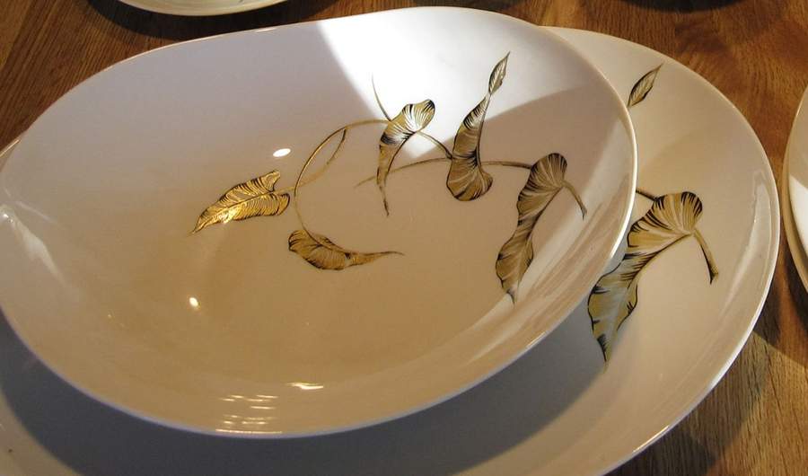 Lyana (Coupe Shape) 14" Oval Serving Platter by Castleton (USA)-1