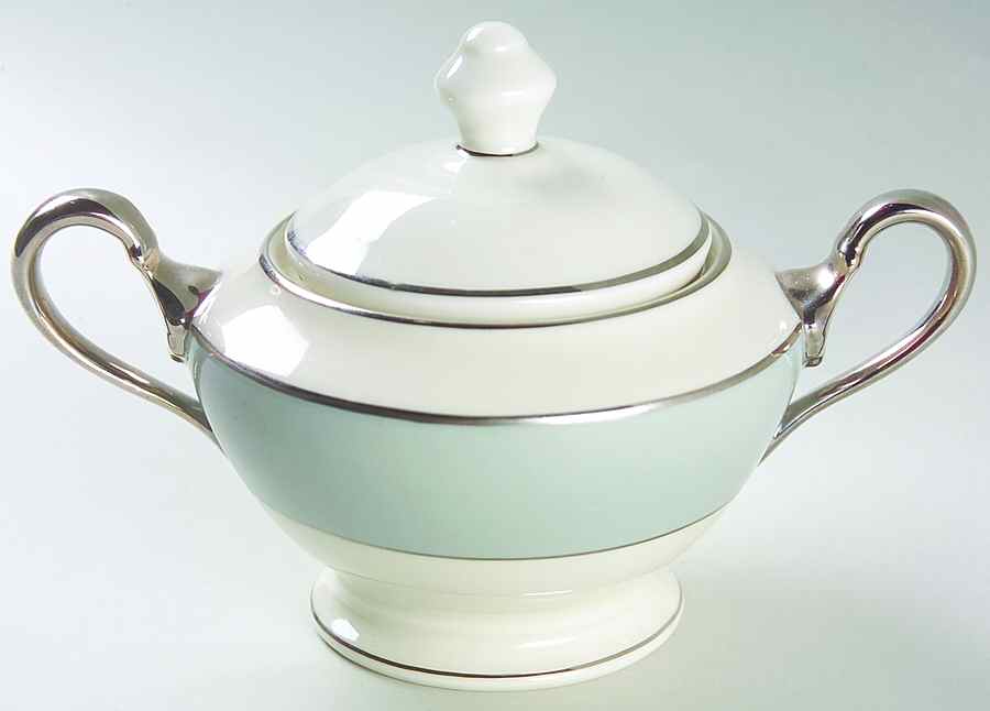Lyric Sugar Bowl & Lid by Castleton (USA)-1