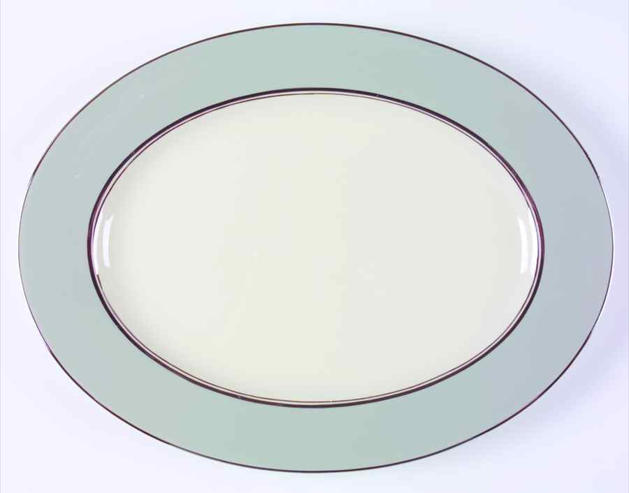 Lyric 15" Oval Serving Platter by Castleton (USA)-1