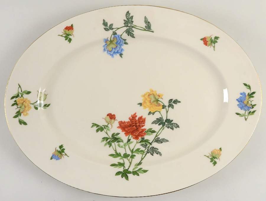 Ma Lin 18'' Oval Serving Platter by Castleton (USA)-1