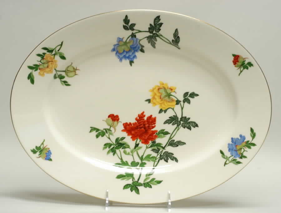 Ma Lin 15" Oval Serving Platter by Castleton (USA)-1