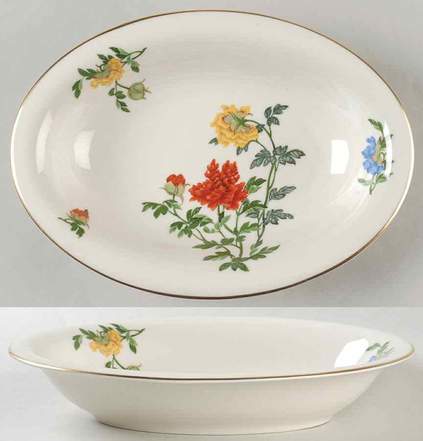 Ma Lin 10" Oval Vegetable Bowl by Castleton (USA)-1