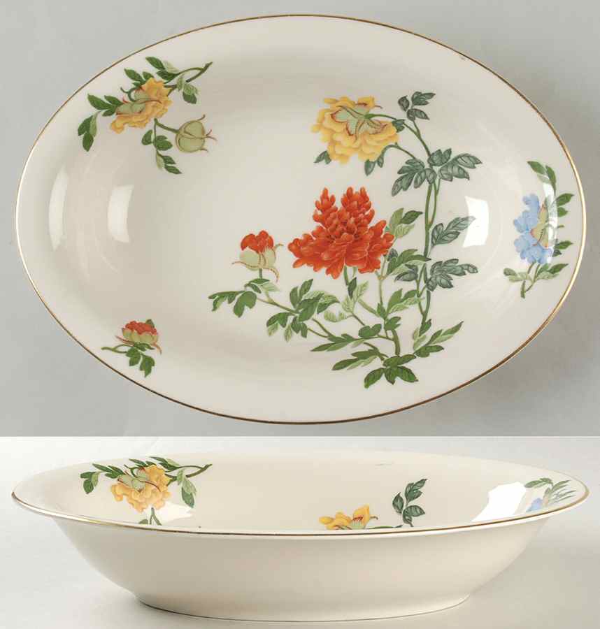 Ma Lin 11" Oval Vegetable Bowl by Castleton (USA)-1
