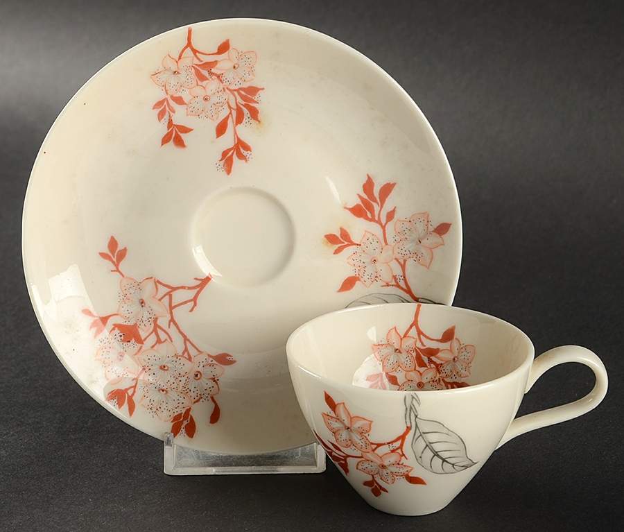 Mandalay Flat Demitasse Cup & Saucer Set by Castleton (USA)-1