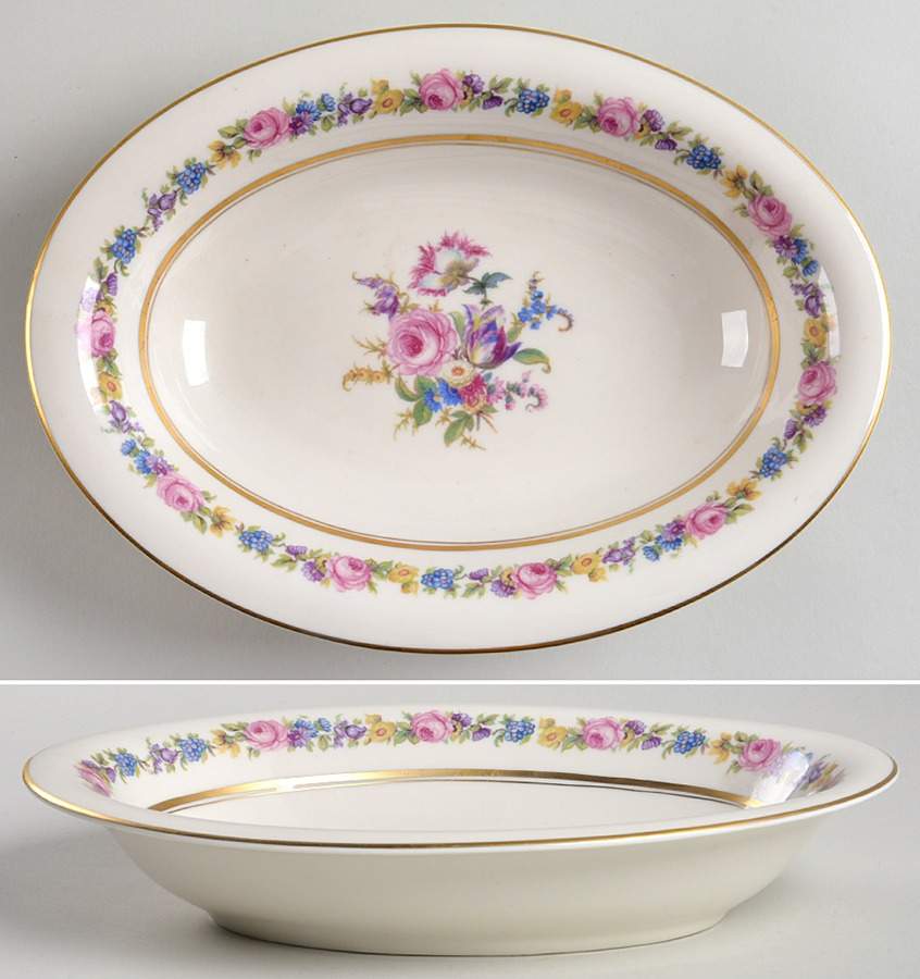 Manor 10" Oval Vegetable Bowl by Castleton (USA)-1
