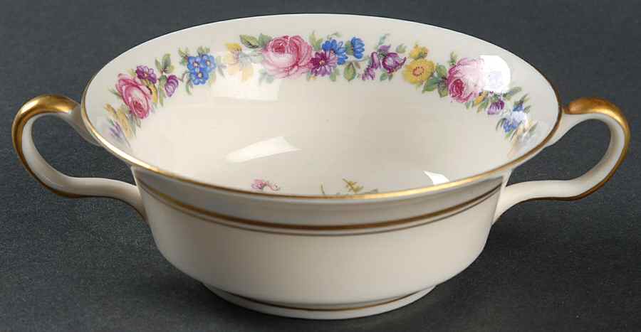 Manor Flat Cream Soup Bowl by Castleton (USA)-1