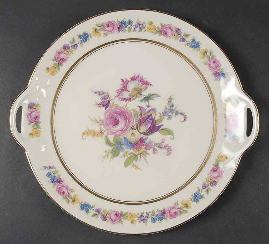 Manor Handled Cake Plate by Castleton (USA)-1