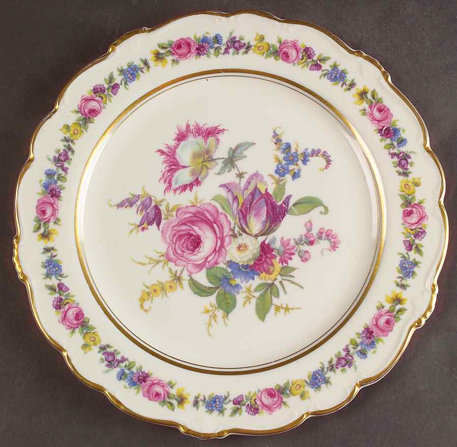 Manor Scalloped Luncheon Plate by Castleton (USA)-1