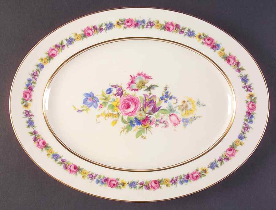 Manor 13" Oval Serving Platter by Castleton (USA)-1