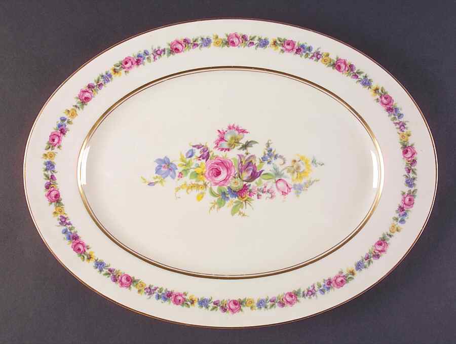 Manor 15" Oval Serving Platter by Castleton (USA)-1