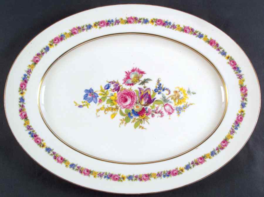 Manor 18" Oval Serving Platter by Castleton (USA)-1