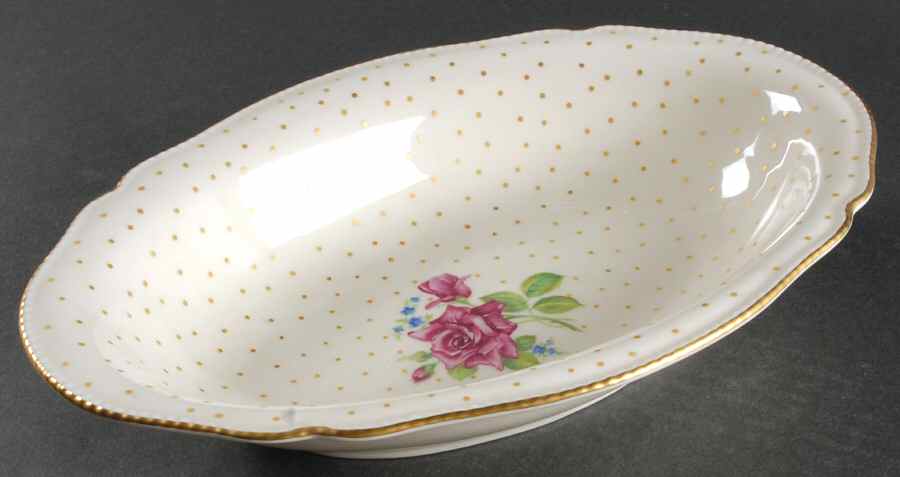 Martha Washington 11" Oval Vegetable Bowl by Castleton (USA)-1