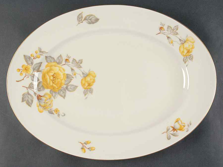 Mayfair 18" Oval Serving Platter by Castleton (USA)-1