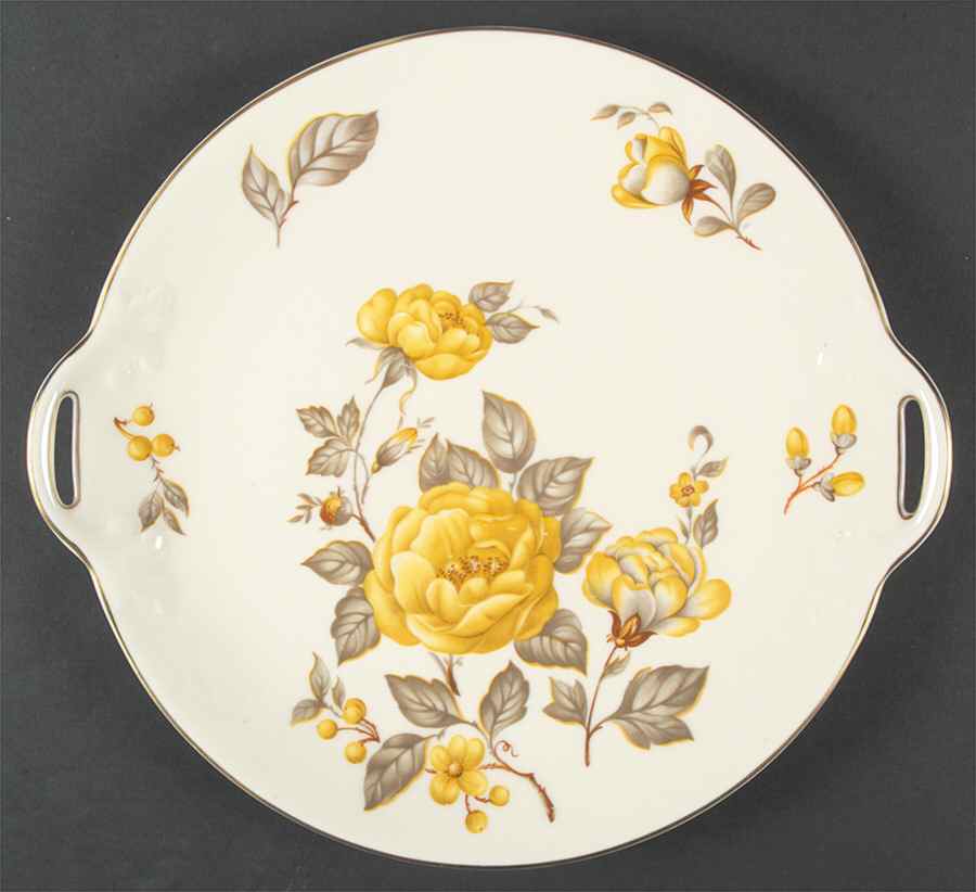 Mayfair Handled Cake Plate by Castleton (USA)-1