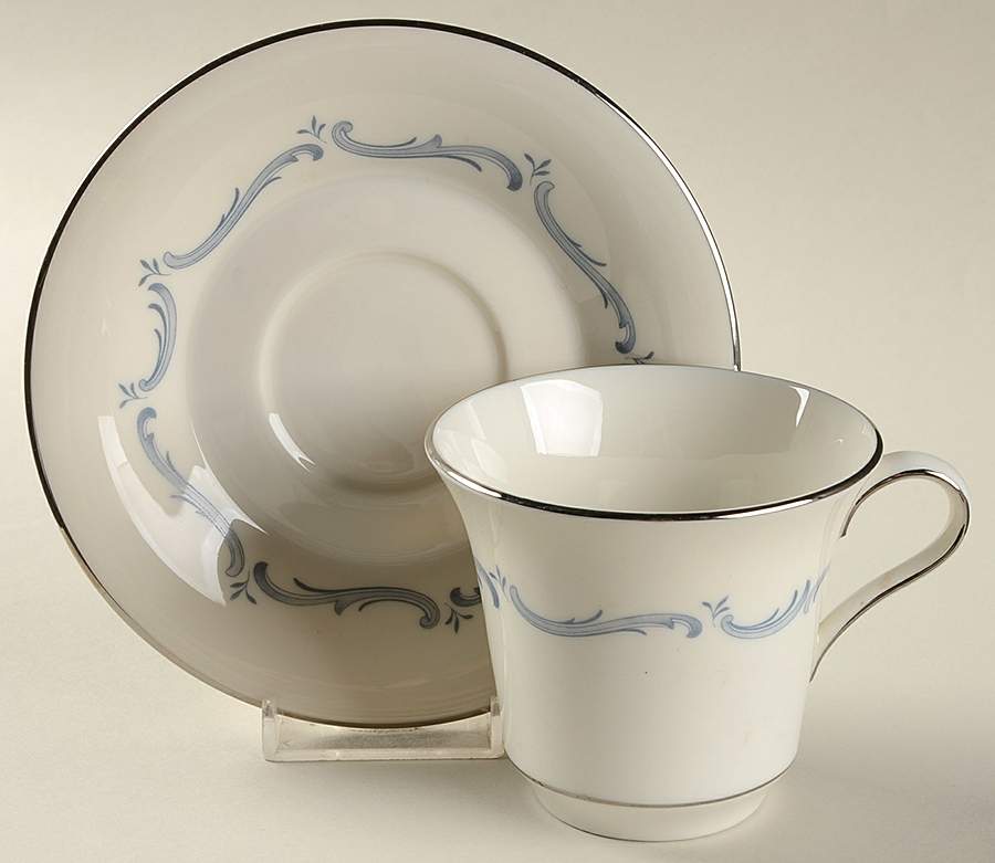 Musicalle Flat Cup & Saucer Set by Castleton (USA)-1
