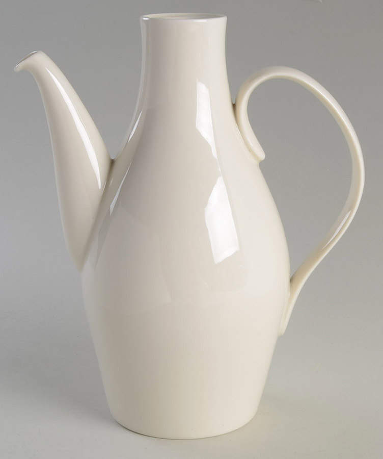 Museum White Coffee Pot No Lid by Castleton (USA)-1