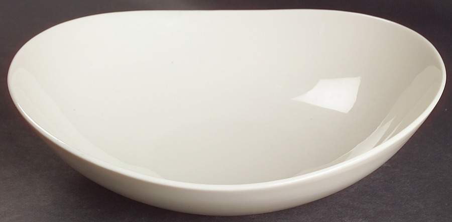Museum White 9" Oval Vegetable Bowl by Castleton (USA)-1