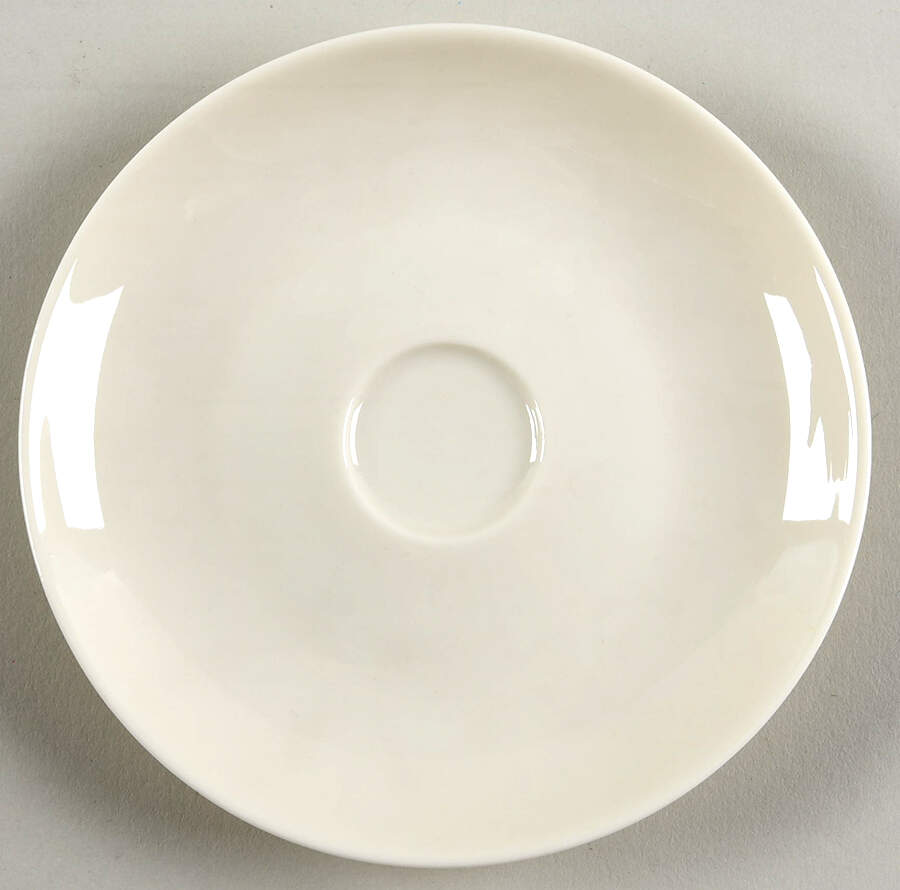 Museum White Saucer for Demitasse Cup by Castleton (USA)-1