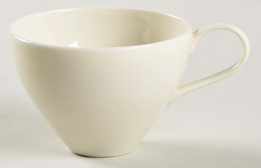 Museum White Flat Demitasse Cup by Castleton (USA)-1