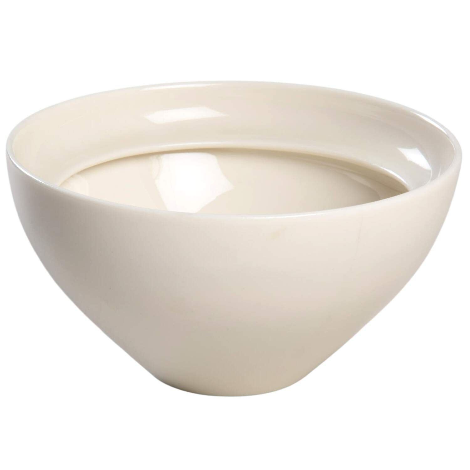 Museum White Sugar Bowl No Lid by Castleton (USA)-1