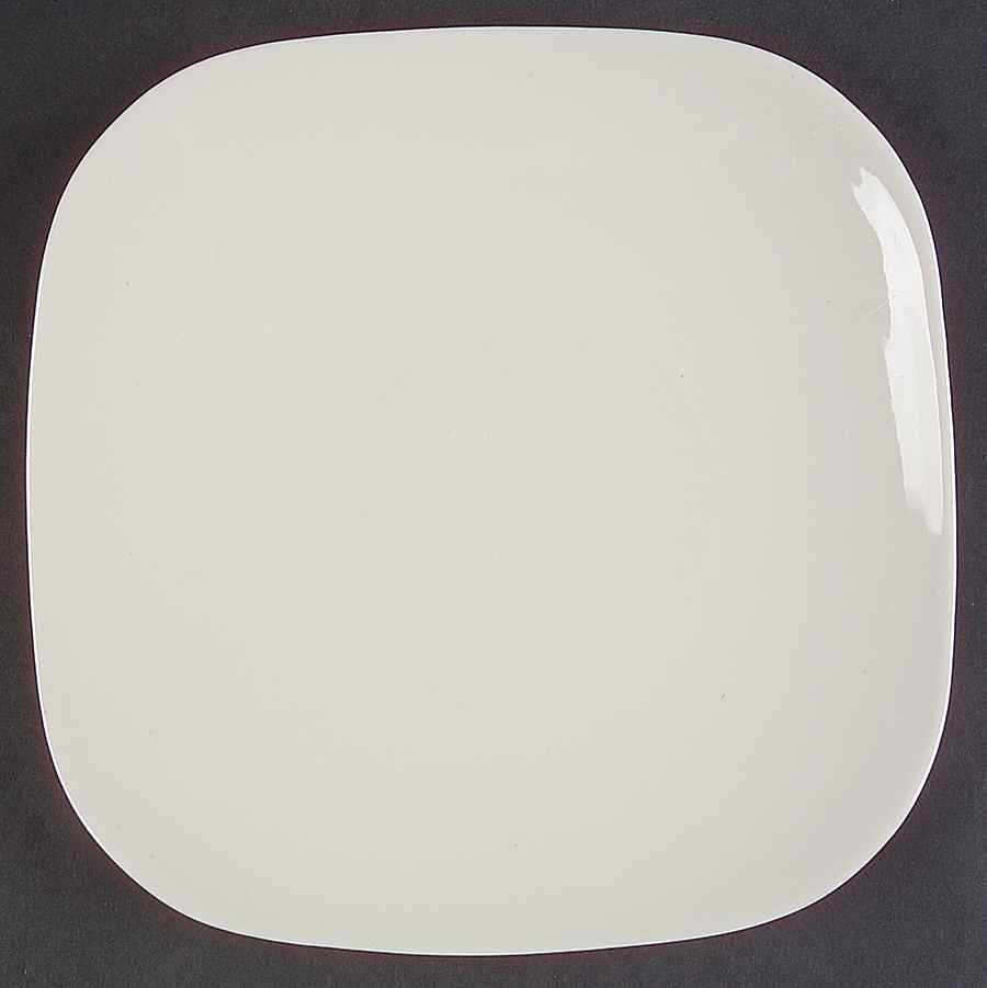 Museum White Square Salad Plate by Castleton (USA)-1