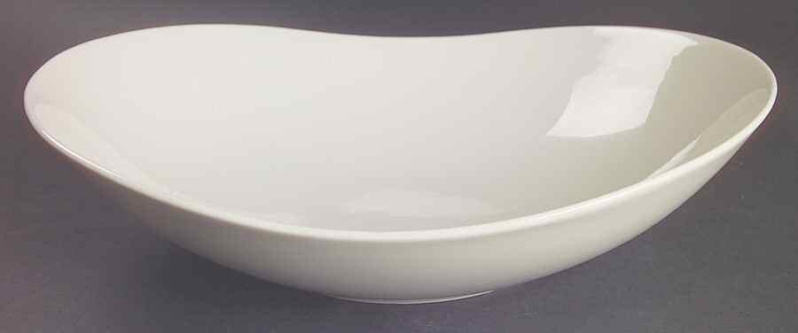 Museum White 11" Oval Vegetable Bowl by Castleton (USA)-1