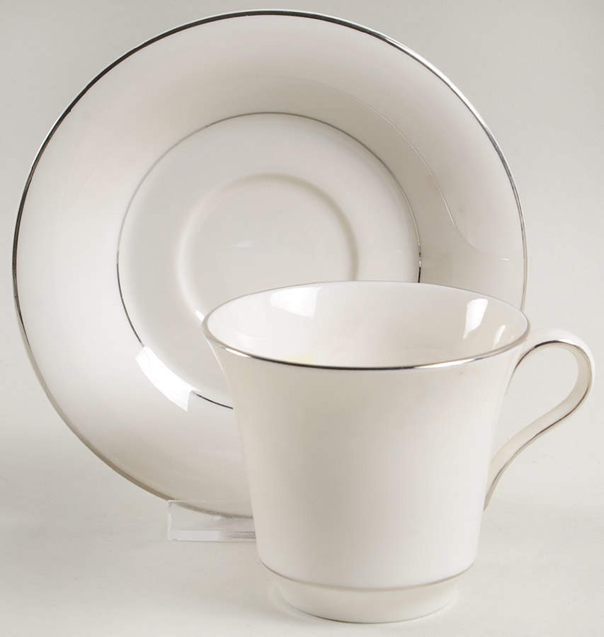 Overture Flat Cup & Saucer Set by Castleton (USA)-1