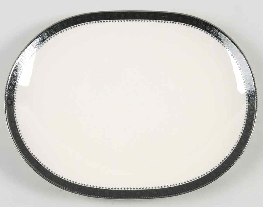 Persian Brocade 12" Oval Serving Platter by Castleton (USA)-1