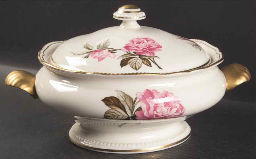 Peony Round Covered Vegetable by Castleton (USA)-1