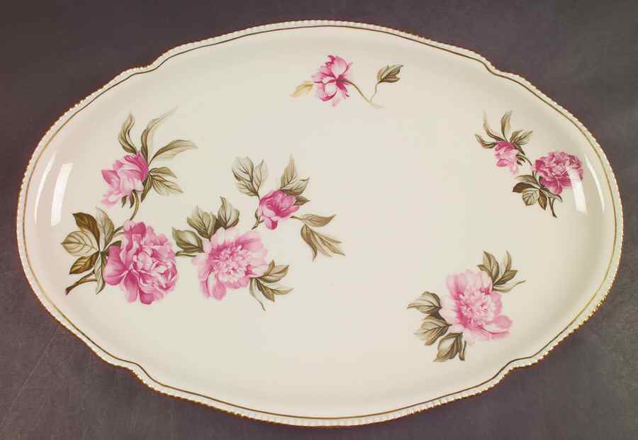 Peony 19" Oval Serving Platter by Castleton (USA)-1