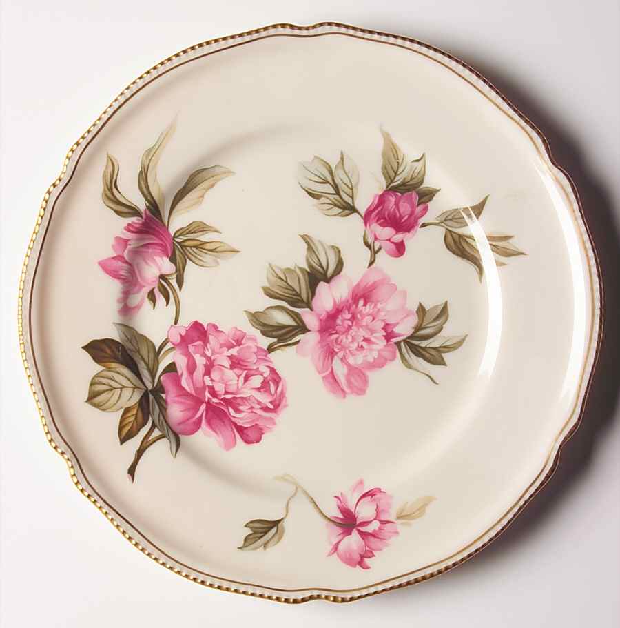 Peony Luncheon Plate by Castleton (USA)-1