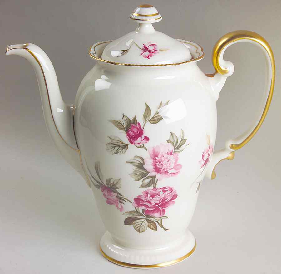 Peony Coffee Pot & Lid by Castleton (USA)-1