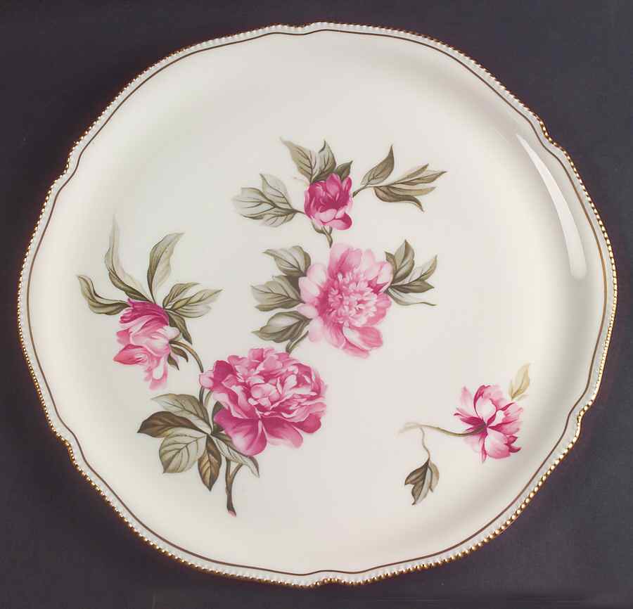Peony 12" Chop Plate (Round Platter) by Castleton (USA)-1