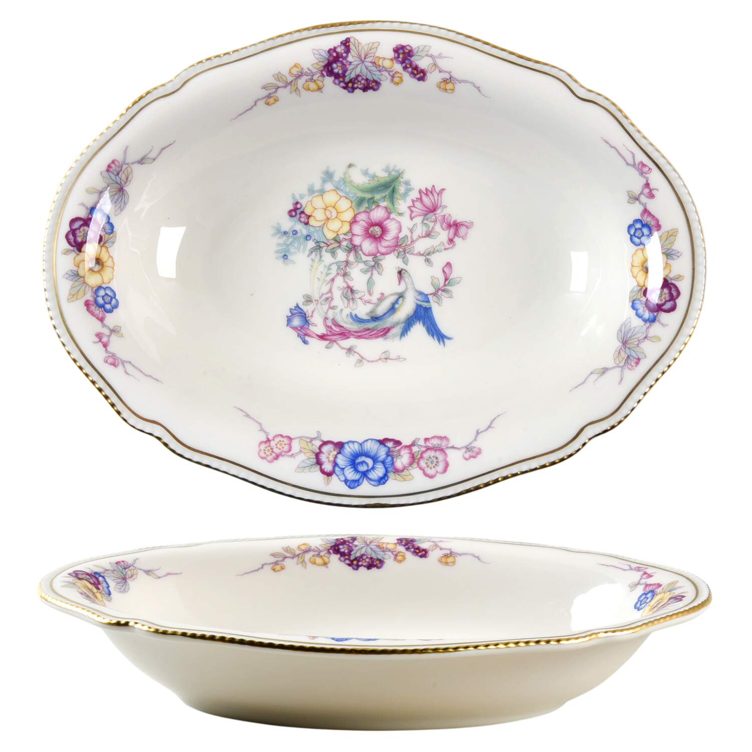 Phoenix 10" Oval Vegetable Bowl by Castleton (USA)-1