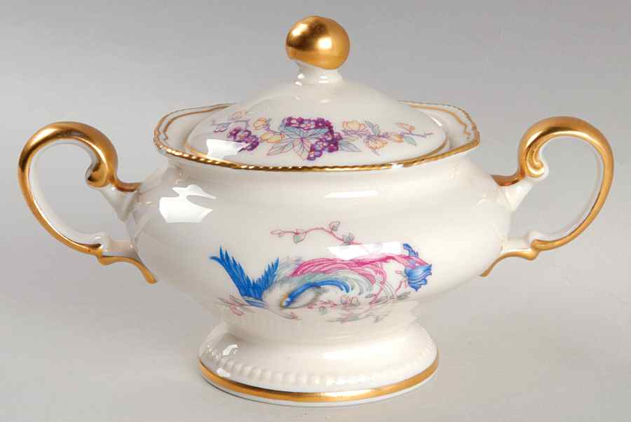 Phoenix Sugar Bowl & Lid by Castleton (USA)-1