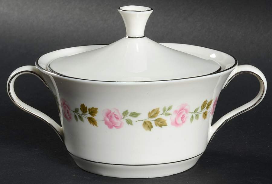 Picardy Sugar Bowl & Lid by Castleton (USA)-1