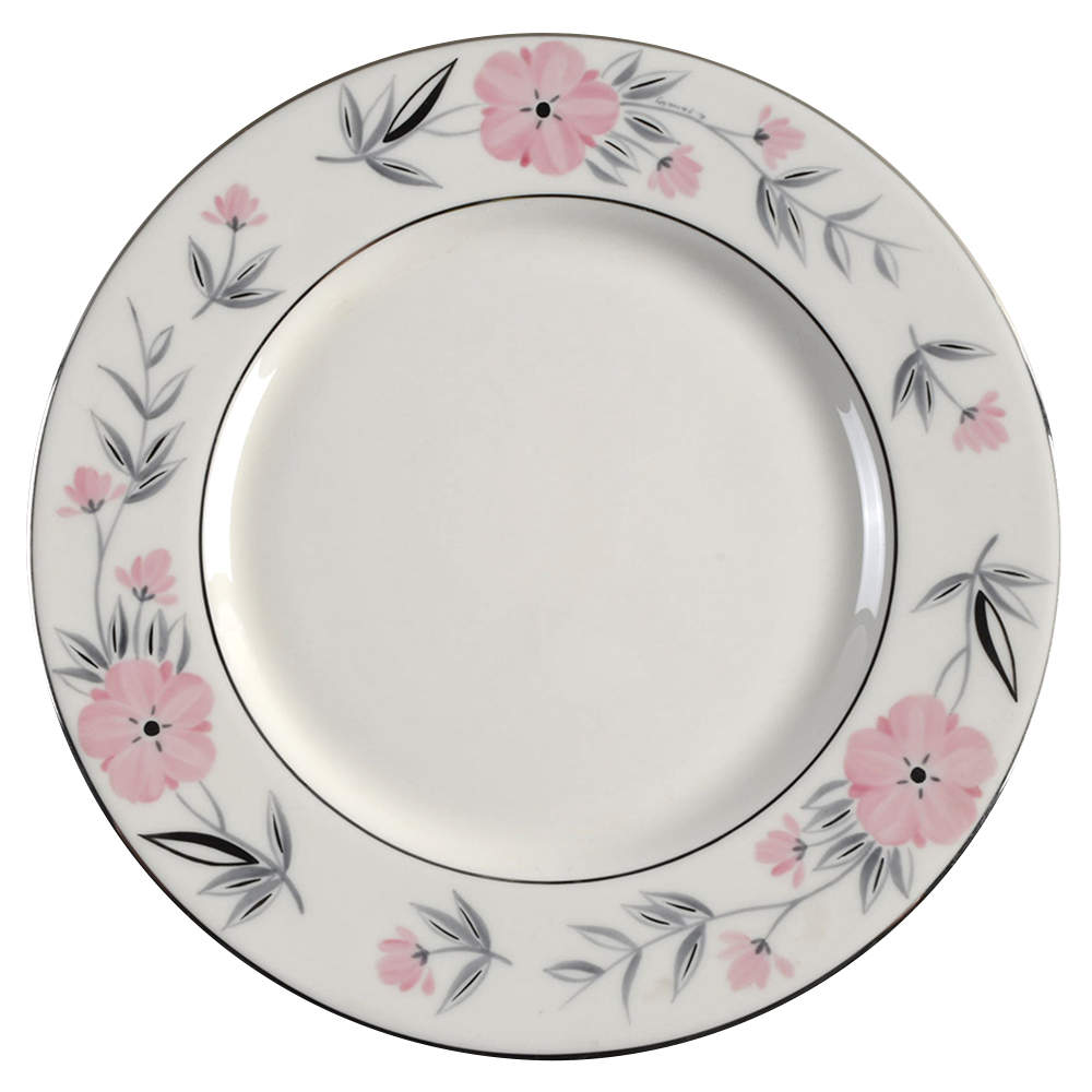 Priscilla (Platinum Trim) Dinner Plate by Castleton (USA)-1