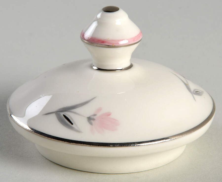 Priscilla (Platinum Trim) Lid for Sugar Bowl by Castleton (USA)-1